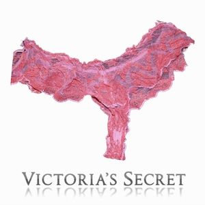 Victoria’s Secret Sexy Little Things Lace Cheeky Panty Ruffle Lace Size L